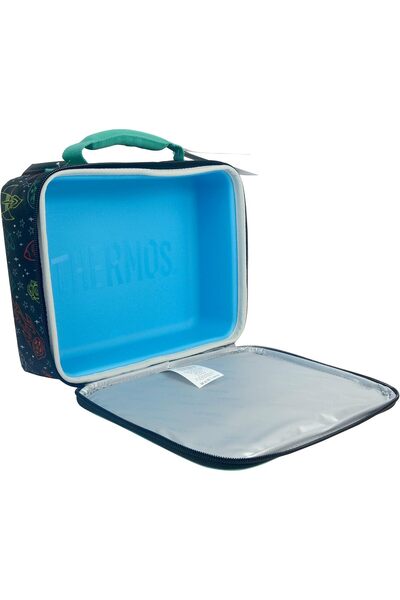 Thermos Standard Insulated Lunch Case, LDPE Lining, Space Graphics, Black
