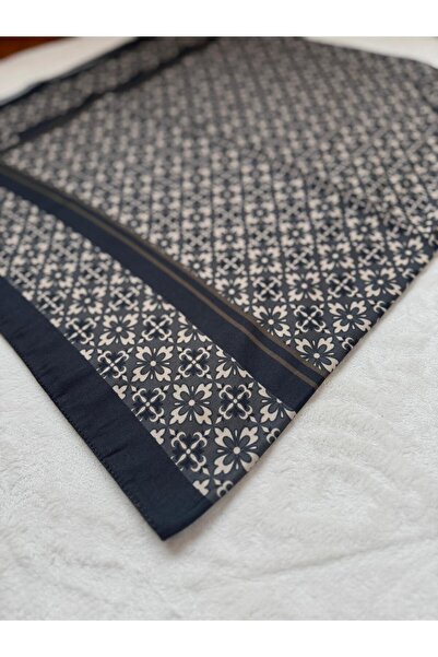 ZENİPEK Large Size Cotton Mysterious Geometry Mink Hijab Scarf 120*120 cm