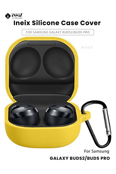 ineix غطاء سيليكون ناعم لسماعات سامسونج جالاكسي بادز برو، بادز 2