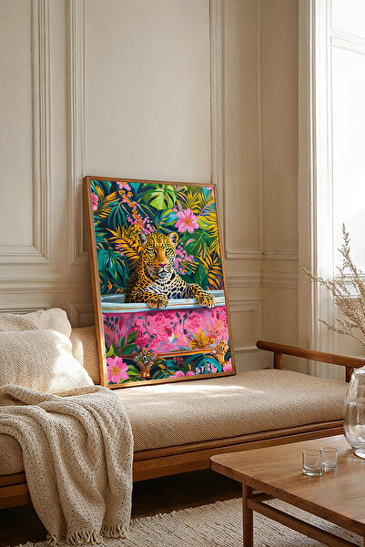 Dekorsiahome Τραπέζι σαλονιού κουζίνας με ξύλινο πλαίσιο μονοκόμματο TK2400