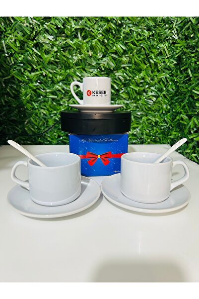 KSR 2 li Kaşıklı Kahve Fincanı