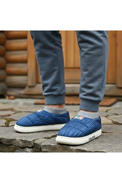 OEM Men's cotton-padded slippers, for indoors or short outdoor outings, 43079B-58