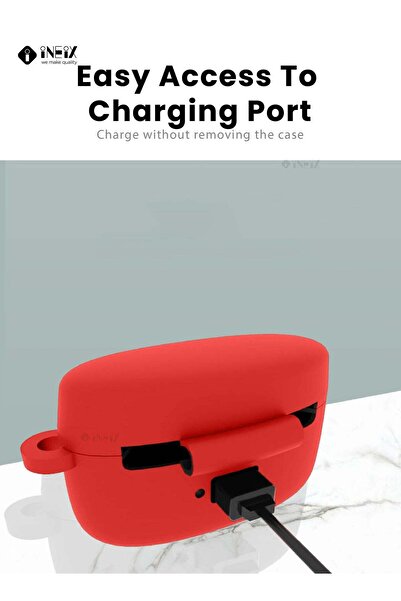 ineix Soft Silicone Case Cover For Jabra Elite Active 75t Earbuds