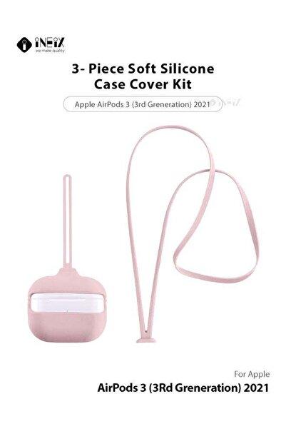 ineix غطاء سيليكون ناعم من 3 قطع لسماعات Apple AirPods 3 (الجيل الثالث) 2021 ...