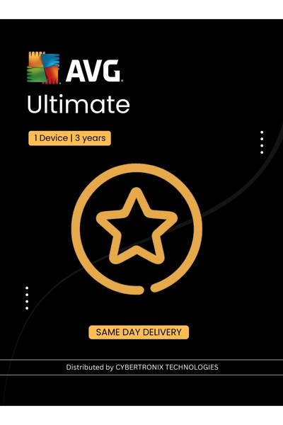 Avg Ultimate | 1 Device for 3 Years | Digital License | SAME DAY DELIVERY