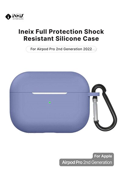 ineix غطاء حماية ناعم من السيليكون لسماعات Apple AirPods Pro (الجيل الثاني) 2022