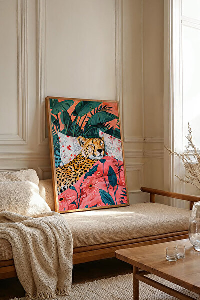 Dekorsiahome Τραπέζι σαλονιού κουζίνας με ξύλινο πλαίσιο μονοκόμματο TK2395