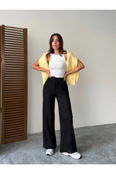 mydukkan.co Bel Bağcık Corded Fabric Trousers
