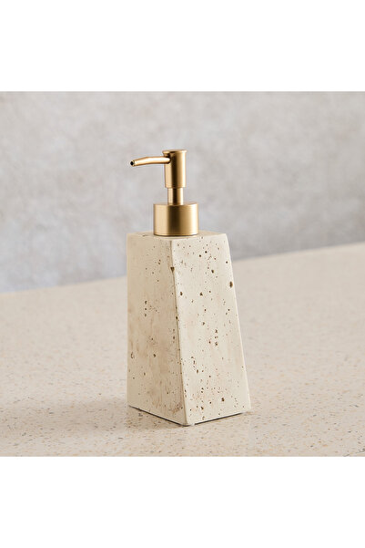 Home Box Avenue Resin Travertine Soap Dispenser 7.7X6.6X19CM