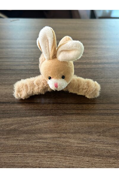 aysequlce Cute Rabbit Fur Hair Clip Girl Children 11.5cm Double Sided