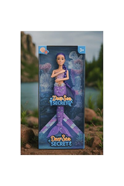 Mixbo Mermaid Doll with Long Purple Hair, Accessories, Plastic, 33 cm, 3+