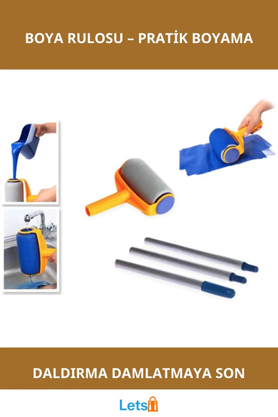 Letsii Practical Paint Roller Pintar Facil 700ml with Extension Attachment