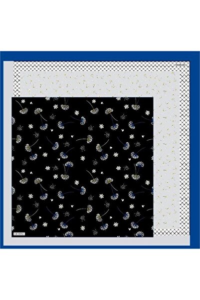 Armine وشاح حريري Twill باللون الأزرق من ساكس - الحنين 8517-83