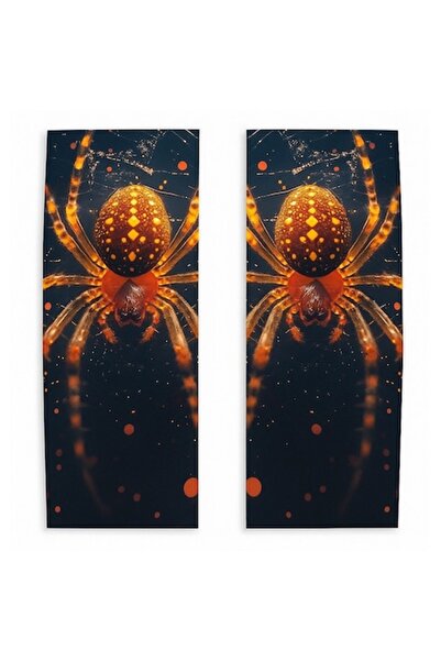 OEM Set de 2 autocolante pentru mașină sau orice suprafață, Spider, Multicolor, 48 x 10 cm