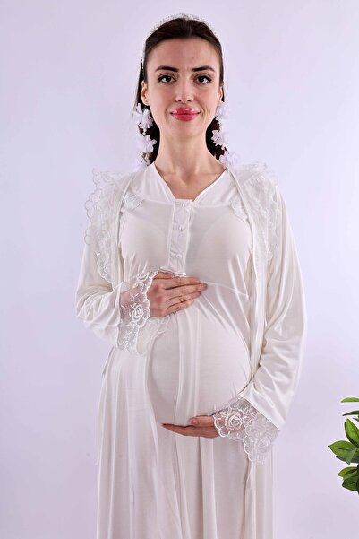 ByLohusa Effortt Ecru Maternity Maternity Set