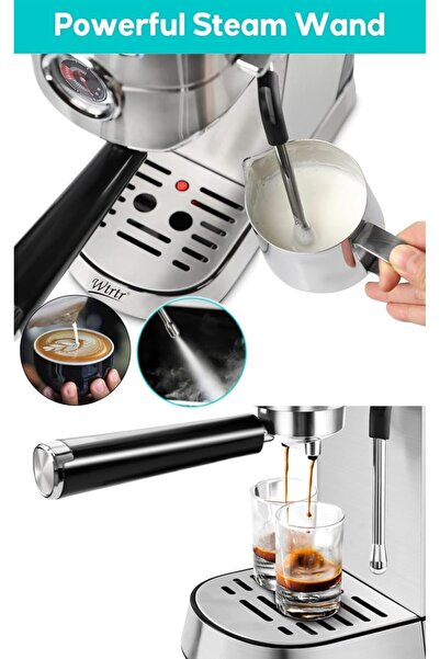 wtrtr Espresso Machine Coffee, Professional Espresso Maker,Espresso Manual Coffee Machines