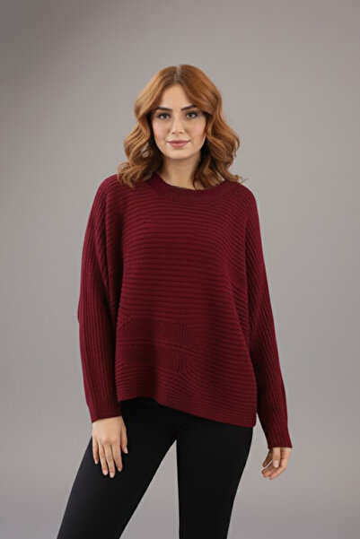 YXL COLLECTION Women's Boat Neck Oversized Batwing Sleeve Knitwear Sweater Bu...