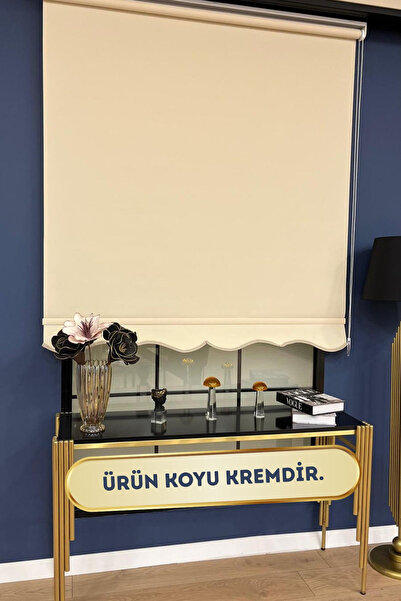 VOLPER MEKANİK VP1402 İthal Kalın Mat Kumaşlı Stor Perde Etek Dilimli (Koyu K...