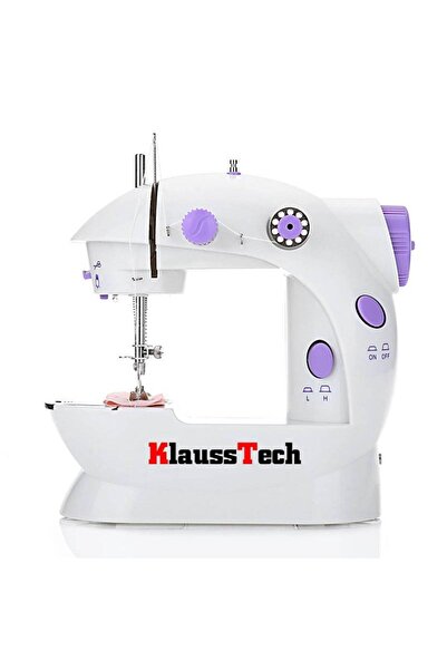 KlaussTech Φορητή Ραπτομηχανή, 2 Ταχύτητες Ραπτικής, Πεντάλ για Έλεγχο Ταχύτητας, Φως LED