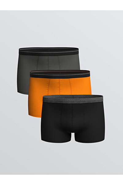 LC Waikiki Mixed Standard Fit Cotton Flexible Men's Boxers 3Pcs