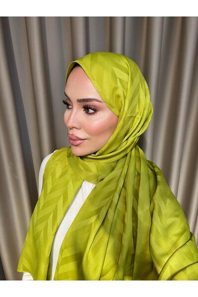 VIEN POLO Yaprak Desenli Jakar Şal - Zarif ve Şık Dokuma Model