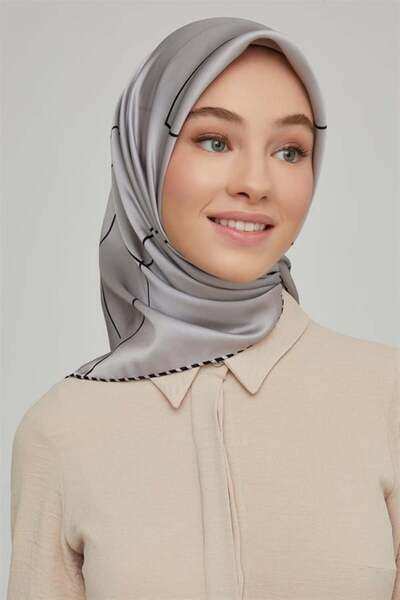 Armine Eșarfă de mătase din twill - Nostalgia 8655-07