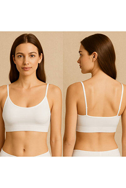 nesterinzar Women's Padded Sports Bra with Straps Half Tank Top