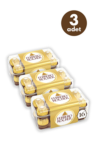 Ferrero Rocher Çikolata 16'lı 200 Gr - 3 Adet