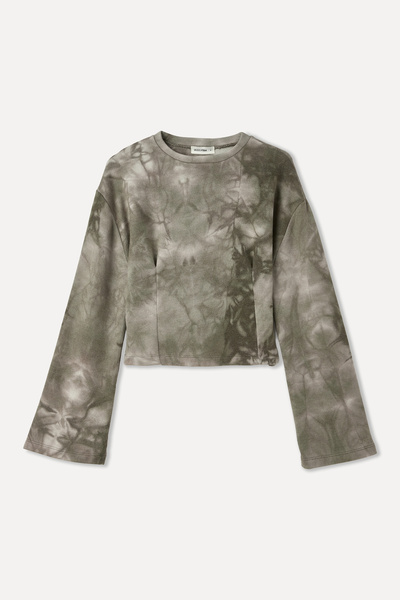 Mudo Printed Sweatshirt with Stitching Details