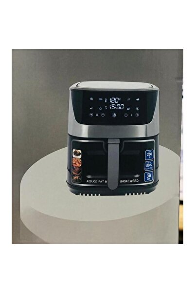 Tradeo Digital Air Fryer 12.5L, LED Touch Display, Timer & Temp Control, Large Capacity, Black & Silver