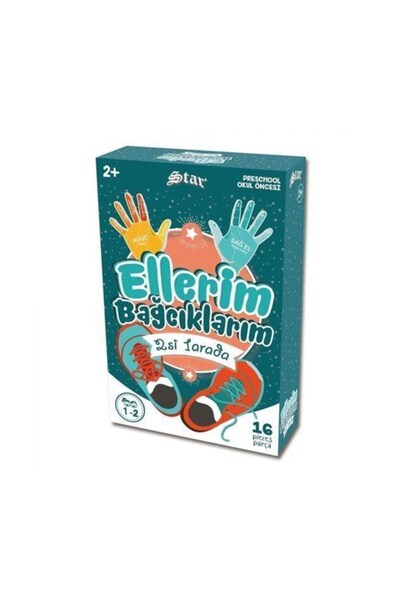 CAN OYUNCAK *Star My Hands My Laces Preschool Educational Games 1046