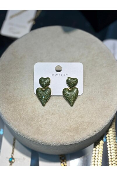 BIJUTERI Pearlescent Heart Earrings