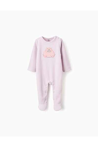 Ziddy ملابس أطفال بولار مع تطريز "عواطف" للبنات الصغيرات، لون أرجواني