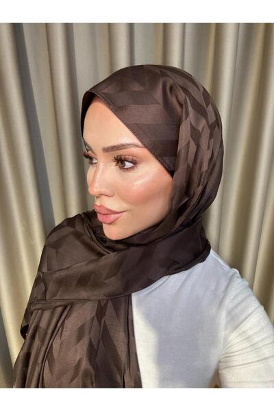 VIEN POLO Yaprak Desenli Jakar Şal - Zarif ve Şık Dokuma Model