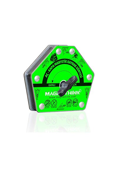 Magnethink Aç Kapa Çok Açılı Manyetik Kaynak Gönyesi - Yeşil