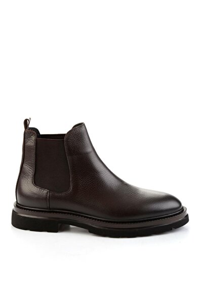 Bambi Kahve Hakiki Deri Erkek Bot & Bootie E02648612440