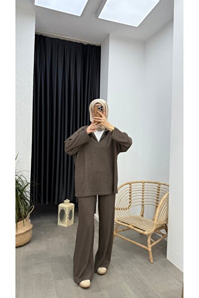 Minharir Zela Ribbed Knit Corded Fabric Set