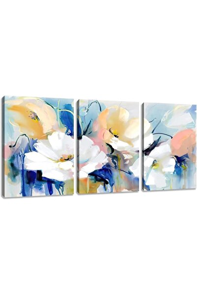 BPA ملصق قماشي عصري بطبعة زهور تجريدية (91 × 41 سم) -