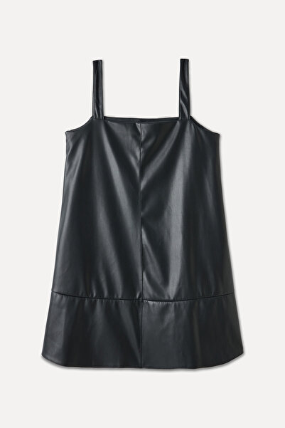 Mudo Leather Look Strap Mini Dress