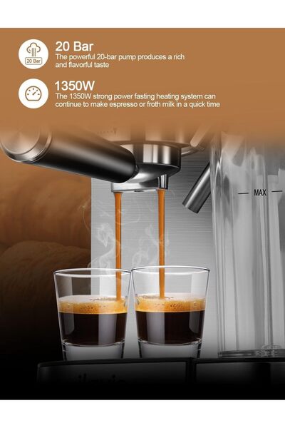 wtrtr Espresso Machine Coffee, Professional Espresso Maker,Espresso Manual Coffee Machines