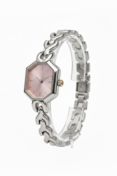 Nicevia New Season Retro Pink Silver Octagonal Minimal Case Elegant Cord Wome...