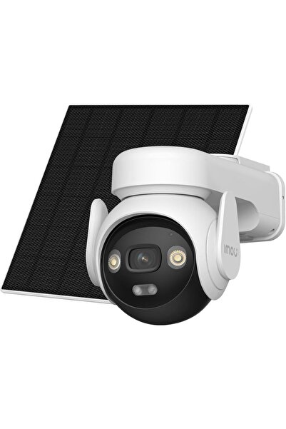 Imou كاميرا مراقبة خارجية تعمل بالطاقة الشمسية بدقة 5 ميجابكسل، تدعم تقنية 4G وواي فاي، مع بطارية 10000 مللي أمبير في الساعة، وخاصية كشف الأشخاص/المركبات