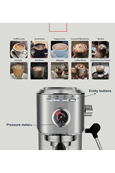 wtrtr Espresso Machine Coffee, Professional Espresso Maker,Espresso Manual Coffee Machines