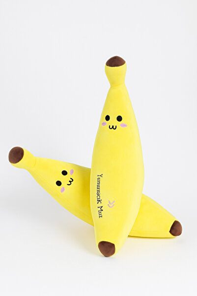 Hediye24 Muz Peluş Yastık Oyuncak – Bebek ve Çocuk Uyku Arkadaşı |