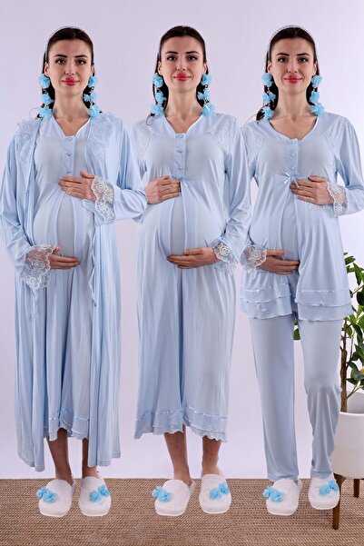 ByLohusa Effortt Blue Pregnant Maternity Set