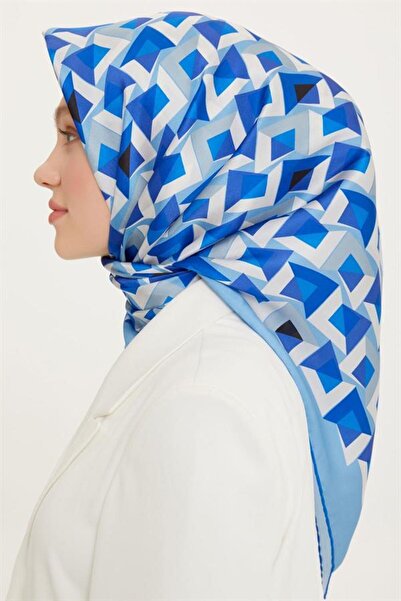 Armine وشاح حريري نوستالجيا - 8720-52 أزرق تويل