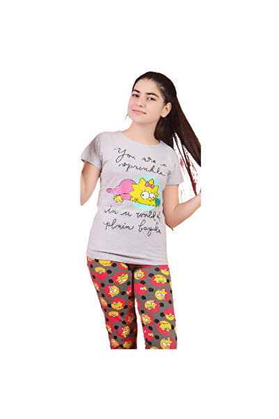 Generic Girls' short-sleeved cotton pajamas - PJ 432