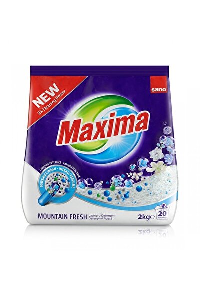 Sano Detergent pudra Maxima, Mountain Fresh, 20 spalari, 2KG