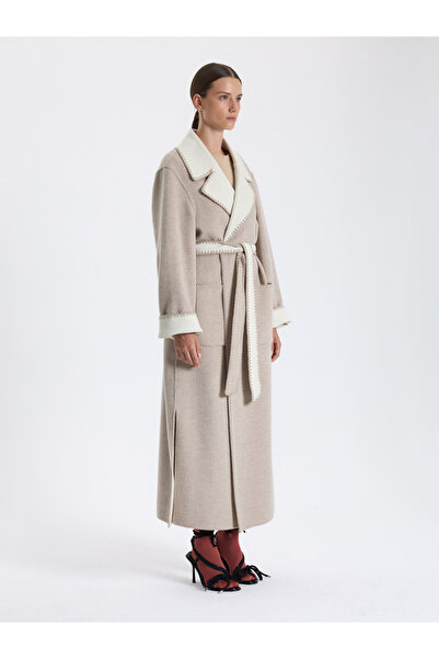 BAQA Cashmere Coat with Large Pockets