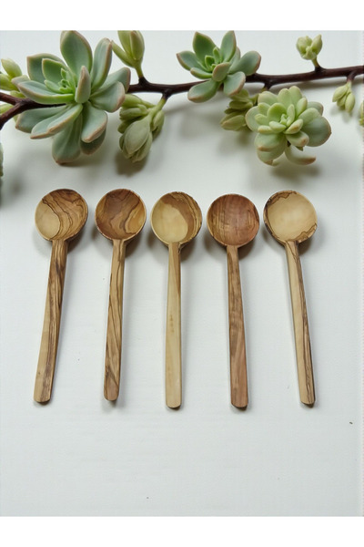 Aksoy Wood ZEYTİN AĞACI 30 CM YEMEK KARIŞTIRMA ve SERVİS KEPÇESİ